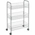 Tomado Metaltex Keuken/Badkamer Opbergtrolley Lugano 41x23x63 cm Wieltjes_