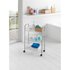 Tomado Metaltex Keuken/Badkamer Opbergtrolley Lugano 41x23x63 cm Wieltjes_