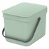 Brabantia Sort & Go Afvalemmer 6L Jade Groen_