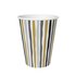 Duni Papieren Bekers Stripes Black and Gold 24 cl 10 Stuks_