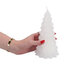 Kerstboom Kaars Wit 10x10x20cm_