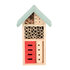 Esschert Design Houten Insectenhotel 9x15x26 cm Naturel/Mintgroen/Rood_