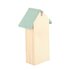 Esschert Design Houten Insectenhotel 9x15x26 cm Naturel/Mintgroen/Rood_