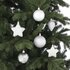 House of Seasons Kerstboom Decoratie Kunststof Zilver 40 Stuks_