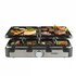 Bourgini Gourmette Raclette Grill 8 Personen Zwart/RVS_