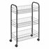 Metaltex Lugano Trolly met Wielen + 3 Manden 41x23x63 cm Zwart/Metaal_