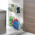 Metaltex Space Saver Smart Kitchen Uitschuifbaar Gootsteenkastrekje 11x38x34 cm Zilver_