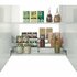 Metaltex Smart Kitchen 2-delig Schuifbaar Kruidenrek 28/55x23x13 cm Zilver_