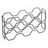 Metaltex Wijnrek Hexagon voor 10 Flessen 43x12x22 cm Zwart_