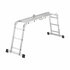 Hailo 7412-037 M60 Universele Aluminium Ladder 4x3M_