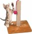 Pet Toys Krabpaal met Balletje Hout 30 x 35 cm_