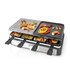 Nedis FCRA300FBK8 Gourmet Raclette Steen Grill voor 8 Personen_