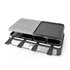 Nedis FCRA300FBK8 Gourmet Raclette Steen Grill voor 8 Personen_