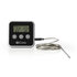 Nedis KATH105BK Vleesthermometer 0 - 250 °c Digitaal Display Timer_