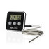 Nedis KATH105BK Vleesthermometer 0 - 250 °c Digitaal Display Timer_