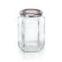 Leifheit 3211 Jampot Zeshoekig 770 ml Glas/Zilver_