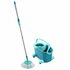 Leifheit 52102 Clean Twist Disc Mop Compleet Systeem met Wieltjes Blauw_