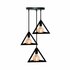 Homestyle Pro MK022-B Industriële Pyramide Hanglampen Zwart/Metaal_