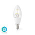 Nedis WIFILF10WTC37 Wi-fi Smart Led-lamp E14 C37 5 W 400 Lm Wit_