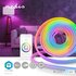 Nedis WIFILN51CRGB Smartlife Gekleurde Led-strip Wi-fi Meerkleurig 5000 Mm Ip65 960 Lm Android™ / Ios_