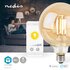 Nedis WIFILRF10G125 Smartlife Led Filamentlamp Wi-fi E27 806 Lm 7 W Warm Wit Glas Android™ / Ios Globe_