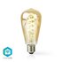 Nedis WIFILRT10ST64 Smartlife Led Filamentlamp Wi-fi E27 360 Lm 4.9 W Warm To Cool White 1800 - 6500 K Glas Android™ / Ios St64_