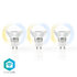 Nedis WIFILW30CRGU10 Wi-fi Smart Led-lamp Warm Tot Koel Wit Gu10 3-pack_