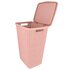 Curver Wasmand Met Deksel Jute-Look 58L Roze_