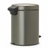 Brabantia NewIcon Pedaalemmer 5L Platinum_