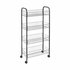 Metaltex Ascona Trolly met Wielen + 4 Manden 41x23x84 cm Mat Zwart/Metaal_