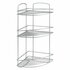 Metaltex Onda Badkamer-Hoekrek 3 Etages 22x22x53 cm Zilver_