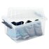 Sunware Q-Line Opbergbox 36L Transparant/Grijs_