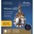 Lumineo Micro LED Kerstbal Batterij Binnen D10 cm Timer KlassiekWarm_