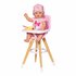 Baby Born Scandinavische Eetstoel Hout/Roze_