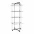 Metaltex Faro Droogtoren 38 m Drooglijn 4 Etages 64x69x171 cm Zilver/Zwart_