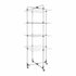 Metaltex Aliseo Droogtoren 40 m Drooglijn 4 Etages 76x68x189 cm Zilver/Zwart_