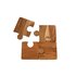 Onderzetters Puzzel 10x13x0.6 cm 4 Stuks Acaciahout_