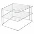 Metaltex Space Line Bordenrek 2 Etages 25x25x19 cm Zilver_