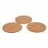 Excellent Houseware Kurken Onderzetters Rond 19.5 cm 3 Stuks_