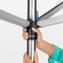 Brabantia Topspinner Droogmolen met Bodemhuls 40 m Drooglijn Metallic Grijs_