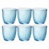 Bormioli Rocco Waterglazen 290 ml 6 Stuks Blauw/Transparant/Glas_