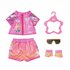 Baby Born Fiets Outfit 43 cm Roze/Oranje_