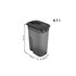 Rotho Flo Pet Food Container 4,1L Antraciet Transparant_