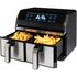 Inventum Hetelucht Friteuse 2x4L 1700W Zwart/RVS_