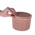 Curver Opbergmand Jute-Look Rond 2L Roze_